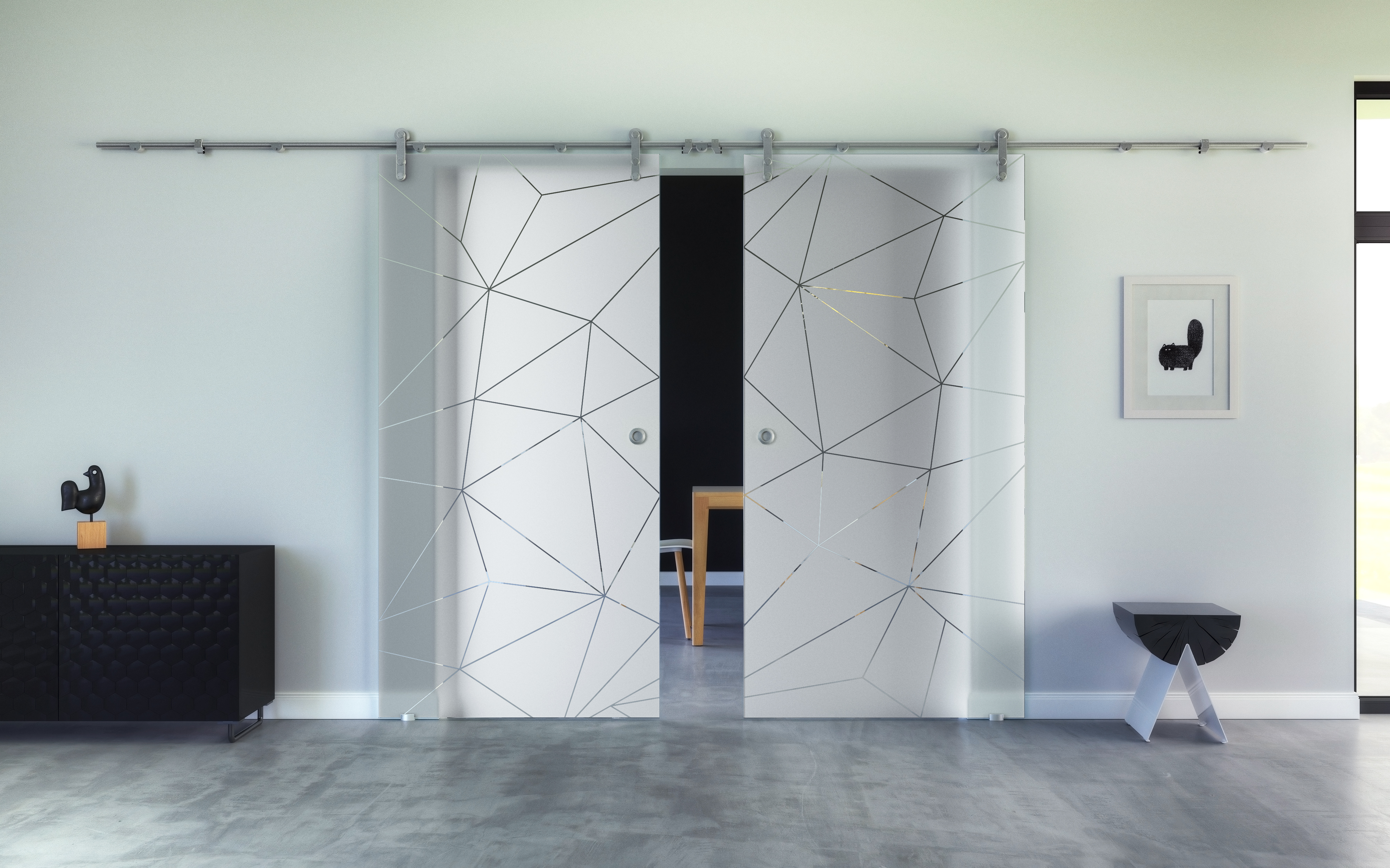 SC17- double door_black cat_design O_Shell